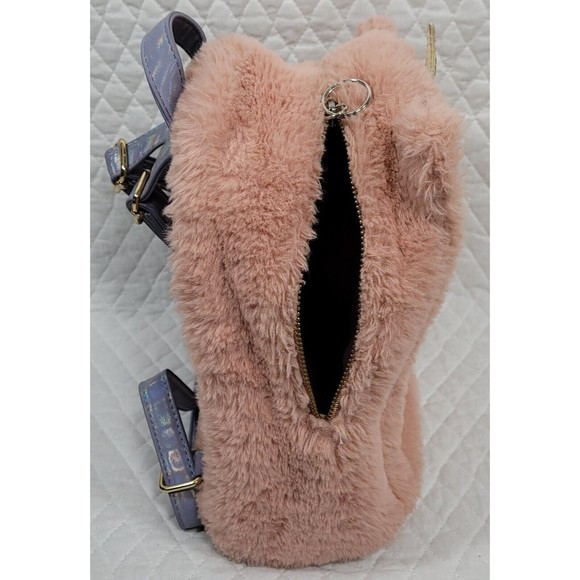 UnderOneSky Girls Soft Plush Mini Backpack Unicorn Adjustable Iridescent Straps - Picture 6 of 16